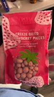 Trader Joe's Freeze Dried Strawberry Pieces Covered In Strawberry Yogurt Candy Coating