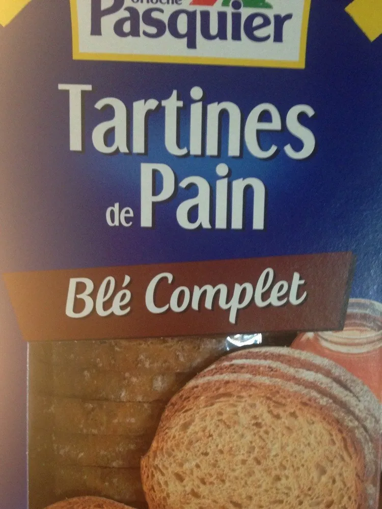 Tartines de Pain Blé Complet