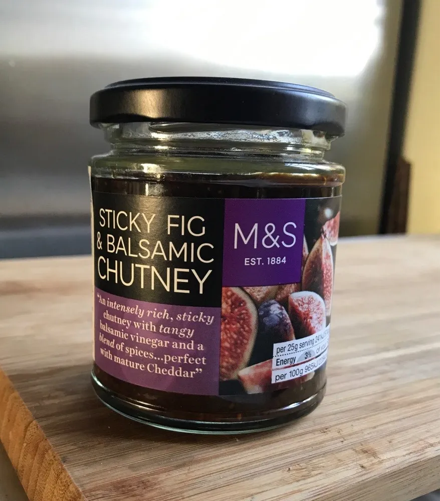 Sticky fig & balsamic chutney