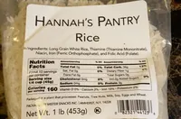 Hannah’s pantry rice