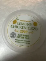 Lemony Chicken Orzo Soup with White Chicken Meat