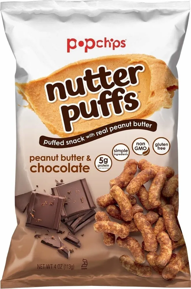 Peanut Butter & Chocolate Puffed Snack, Peanut Butter & Chocolate