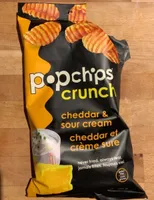 Popchips crunch cheddar et creme sure