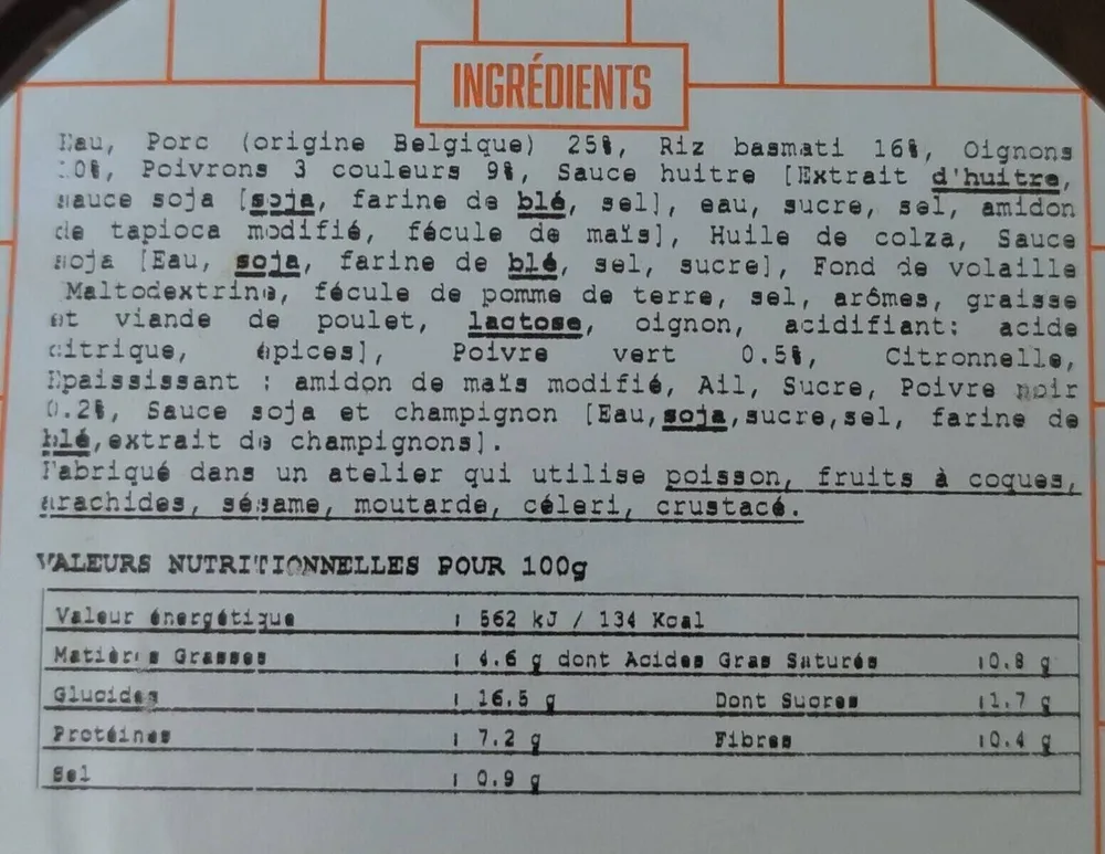 Porc sauté aux deux poivres