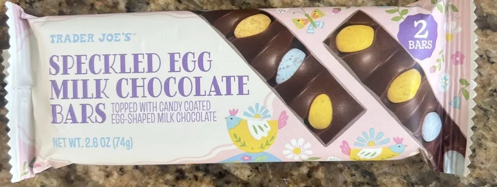 SPECKLED EGG MILK CHOCOLATE BARS