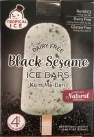 Black sesame ice bars