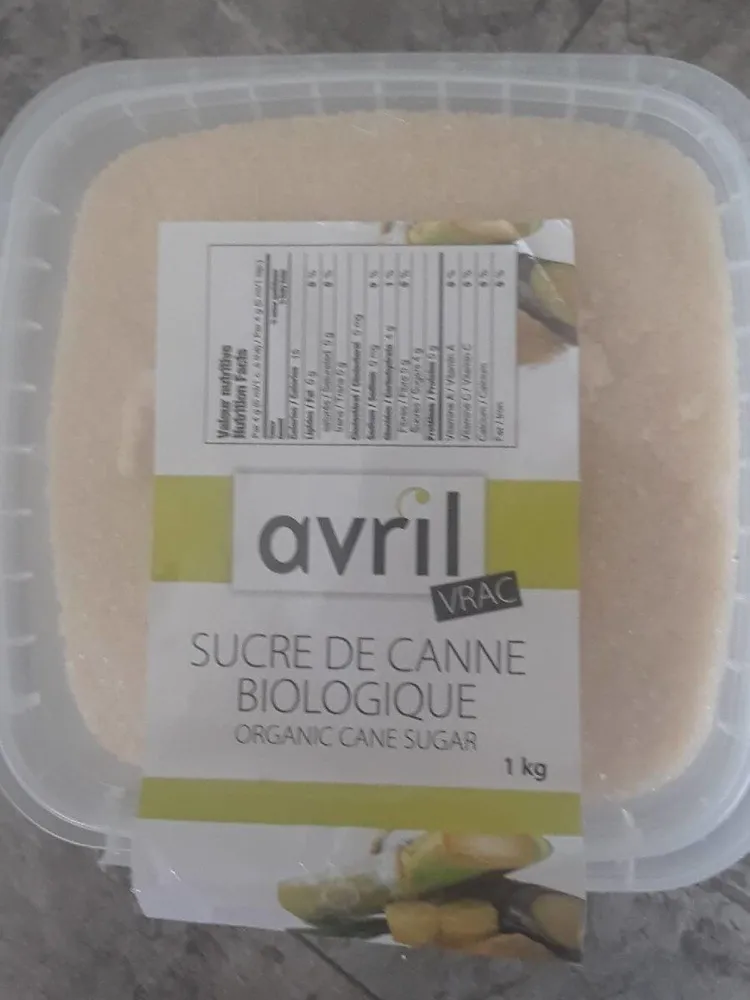 Sucre de canne biologique