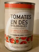 Tomates en dés biologiques