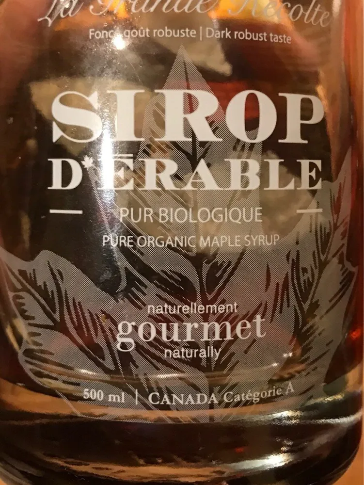 Sirop d'erable