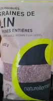 Graines de lin brunes entières biologiques