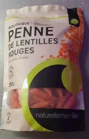 Penne de lentilles rouges