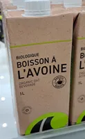 Boisson à l'avoine biologique