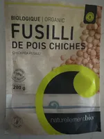 Fusilli de pois chiches biologiques