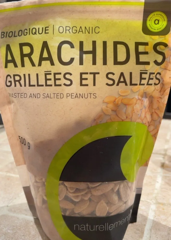 Arachides grillées et salées
