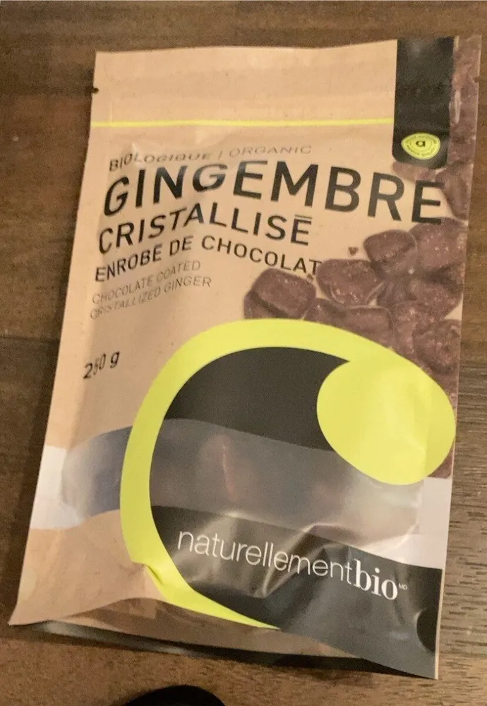 Gingembre cristallisé enrobé de chocolat