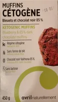 Muffins CÉTOGÈNE Bleuets et chocolat noir 85%
