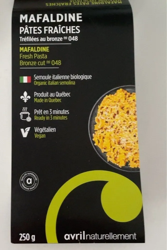 Mafaldine de pate fraiche