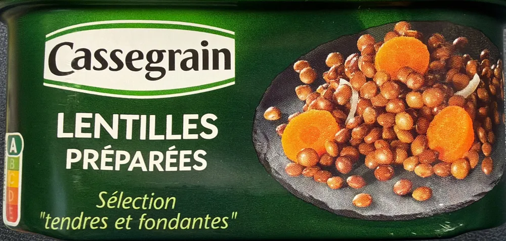 Lentilles préparées