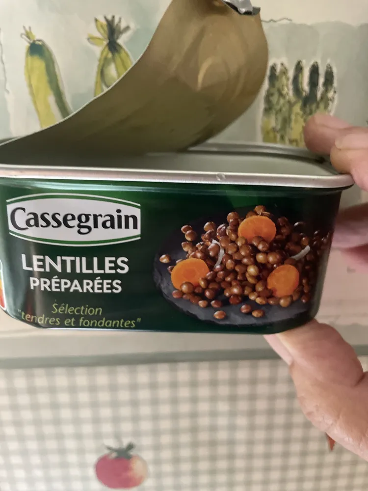 Lentilles préparées