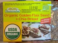 Mestemacher, organic flax seed + chia bread