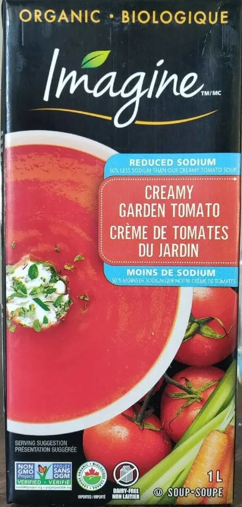 Organic Light In Sodium Creamy Garden Tomato Soup