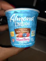 Almond dream, non-dairy almond yogurt, mixed berry