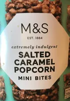 Salted caramel popcorn mini bites