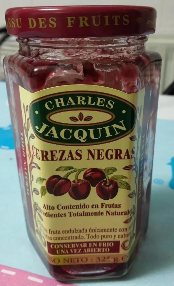 Mermelada cerezas negras