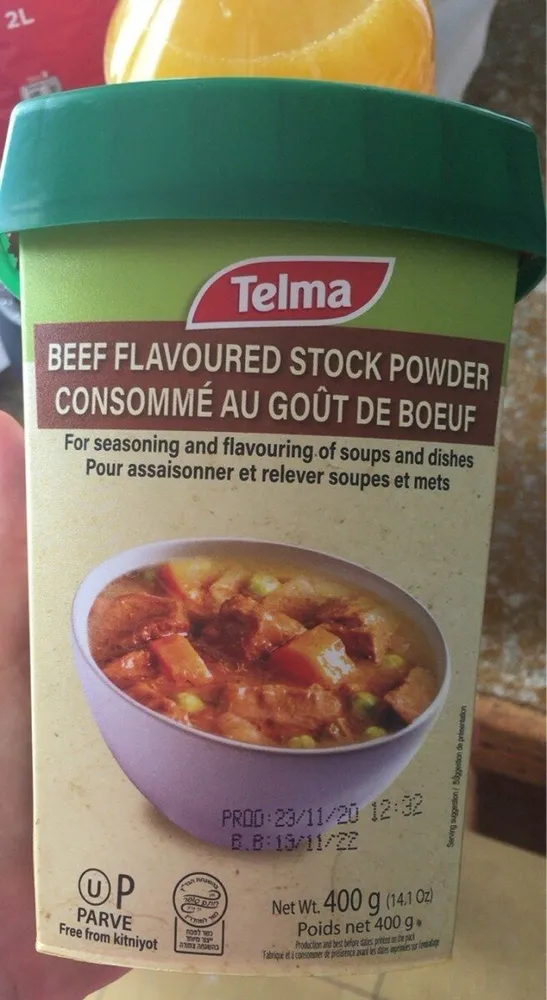 Beef flavoured stock powder