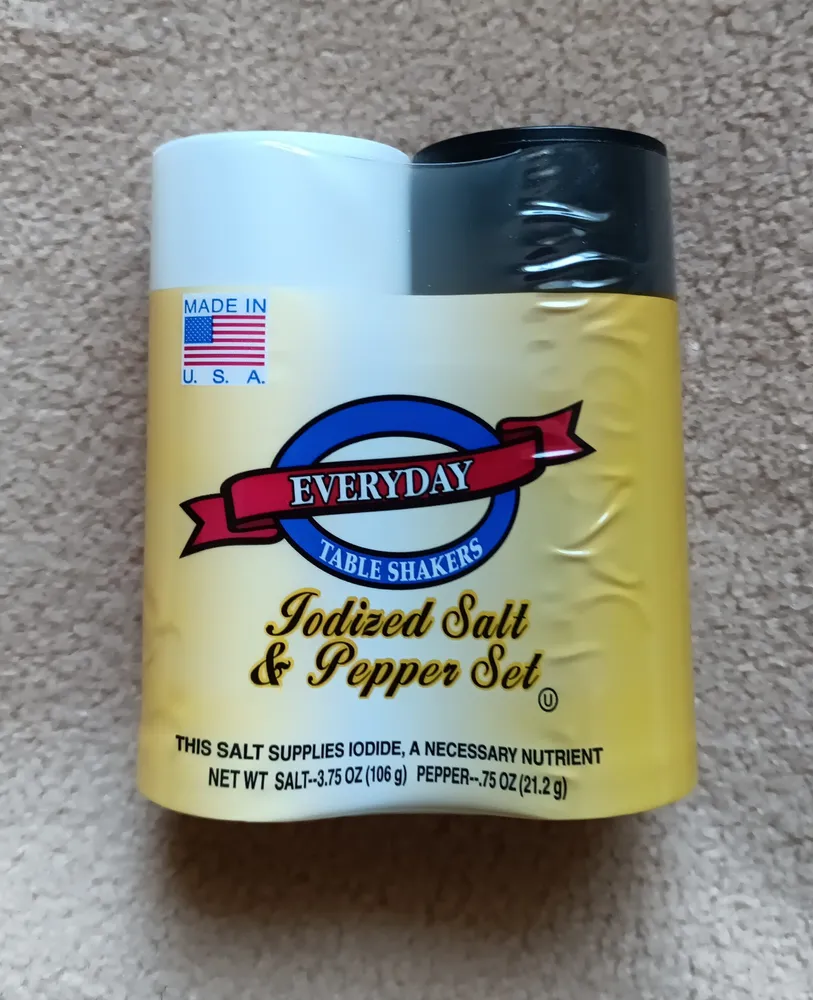 Iodized Salt & Pepper Set