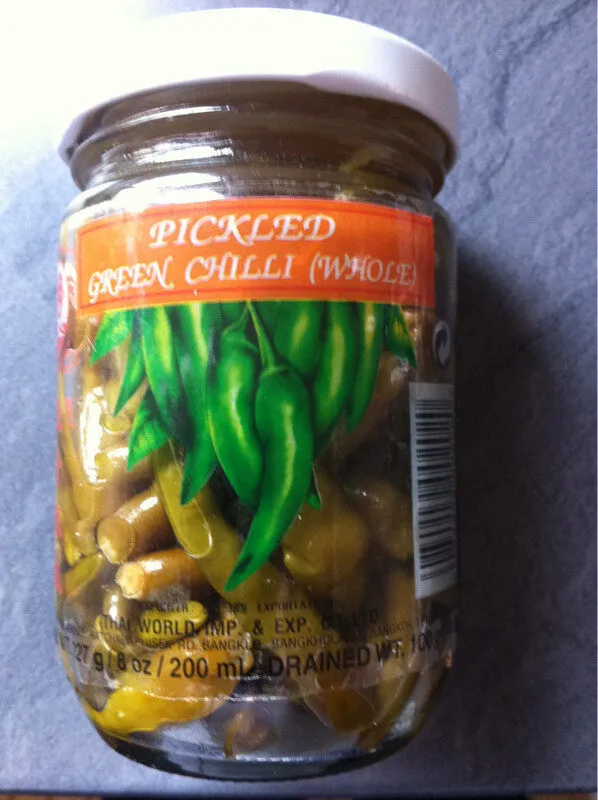 Pickled green chilli