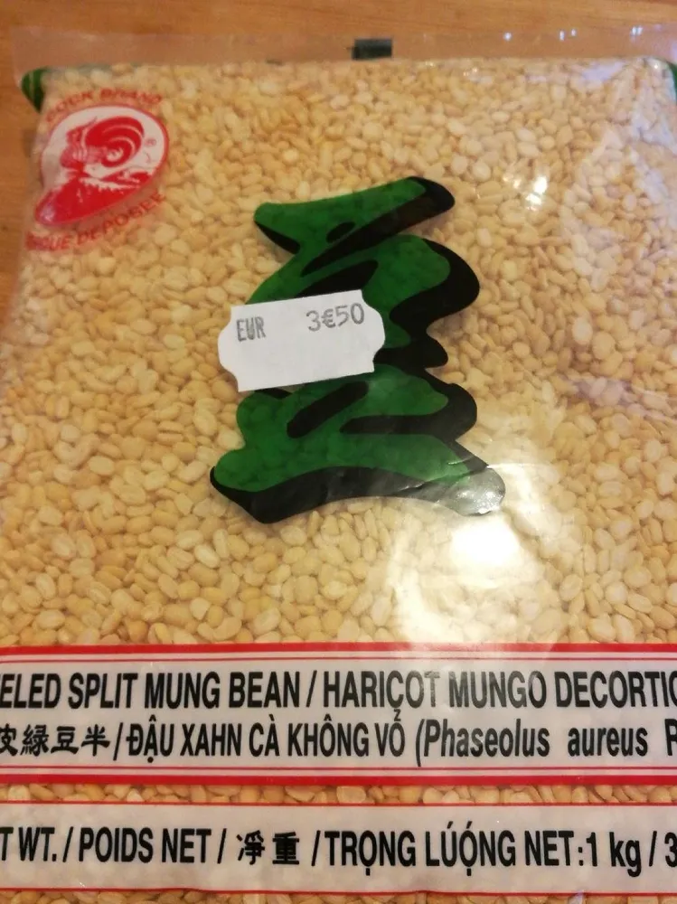 Haricots mungo décortiqués