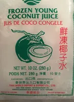 Jus de coco congelé