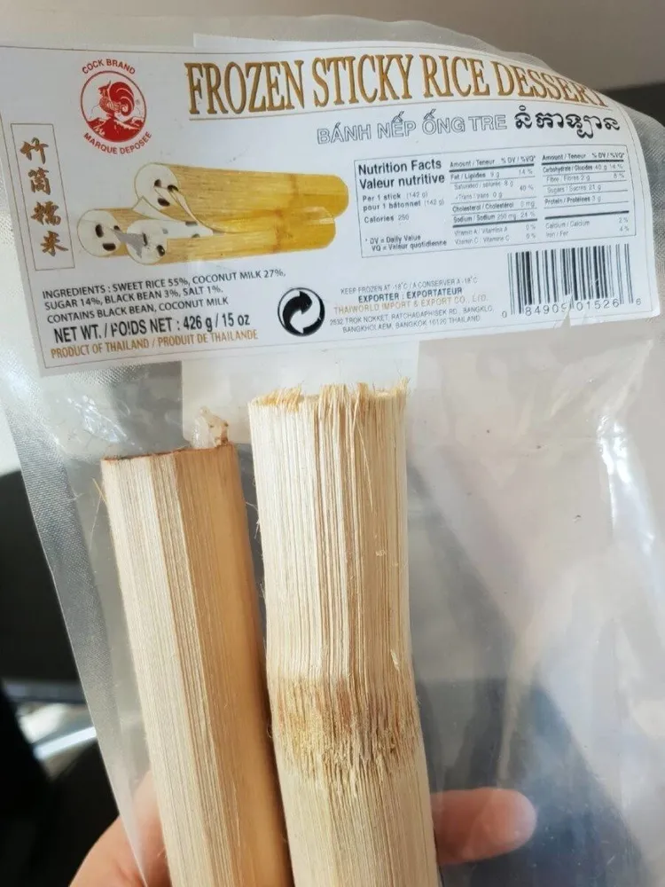 Riz gluant au lait de coco et haricot noir
