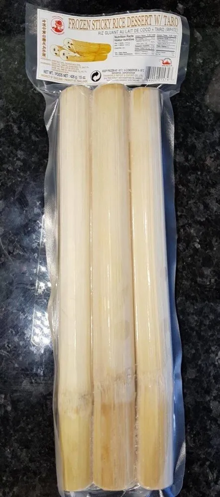 Riz gluant au lait de coco + taro