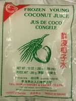 Jus de coco congelé