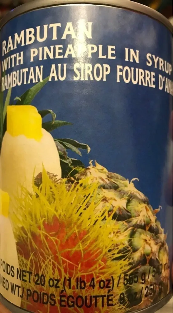 Cock Brand Rambutan With Pineapple In Syrup 565g