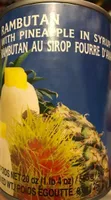 Cock Brand Rambutan With Pineapple In Syrup 565g