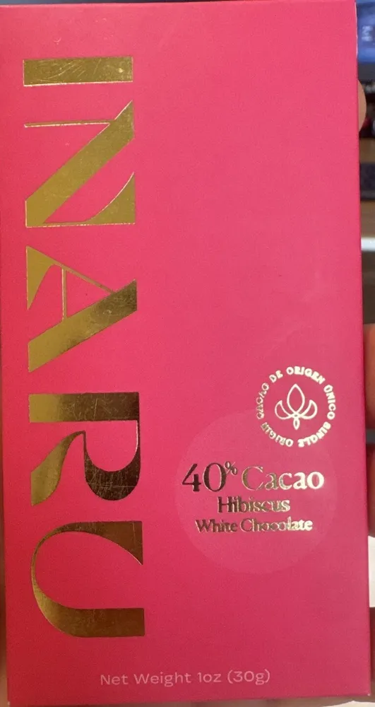 Hibiscus White Chocolate 40% Cacao