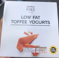Low Fat Toffee Yogurts