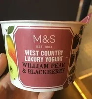 West Country Luxury Yogurt pear & Blackberry
