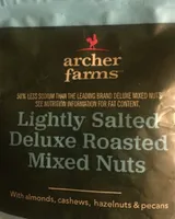 Lightly salted deluxe roasted mixed nuts, lightly salted