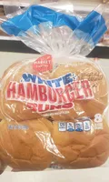 White amburger buns