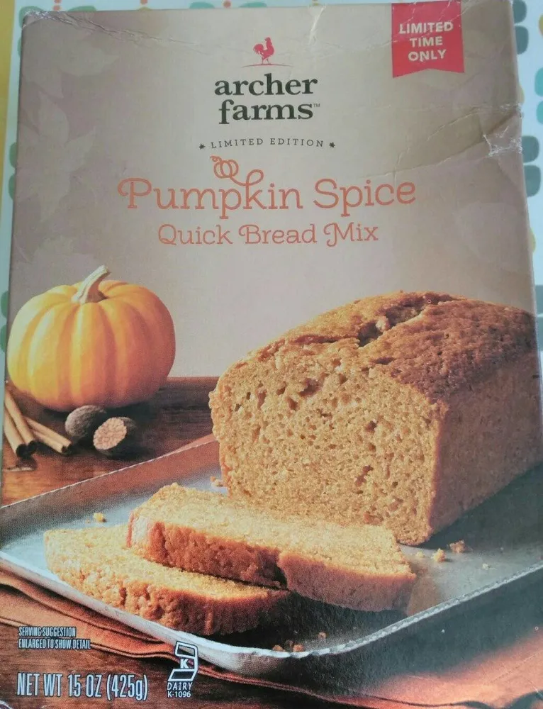Quick bread mix, pumpkin spice