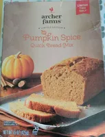 Quick bread mix, pumpkin spice