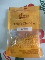 Good & gather triple cheddar classic shredded marble cheddar