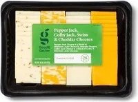 Pepper Jack, Colby Jack, Swiss & Cheddar Cheeses