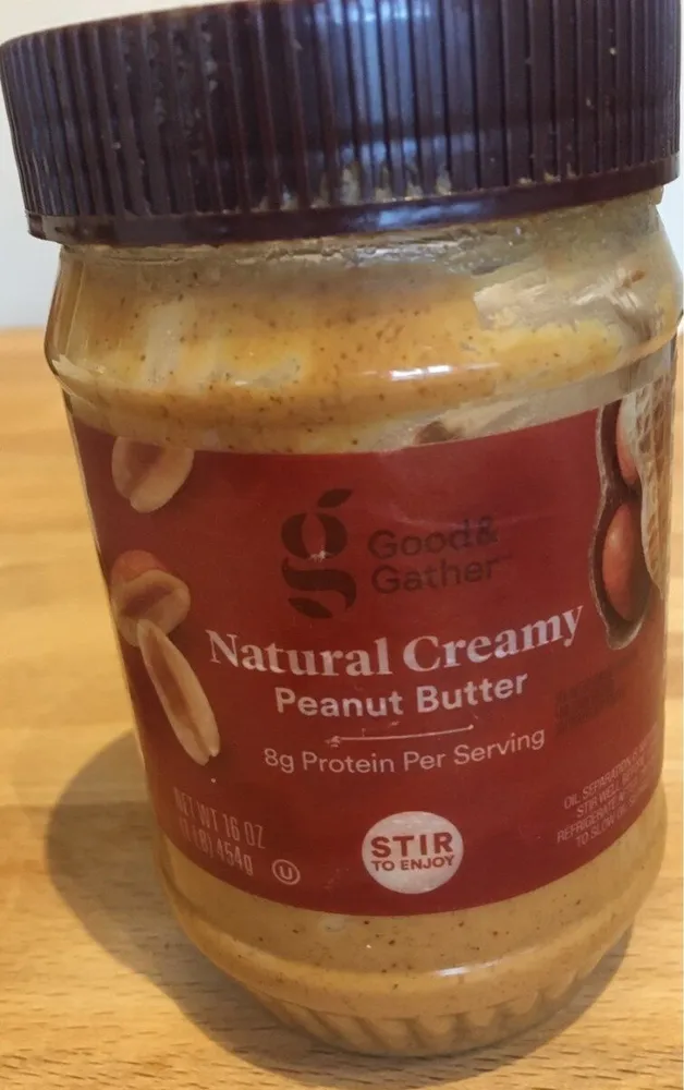 Natural creamy peanut butter