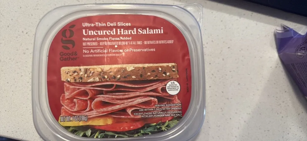 Uncured Hard Salami Ultra-Thin Deli Slices