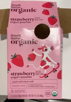 Strawberry yogurt pouches